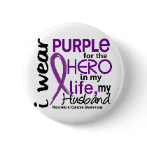 Pancreatic Cancer For My Hero My Husband 2 Buttons