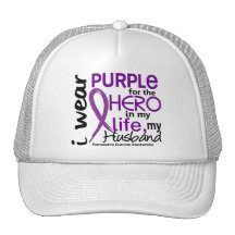 Pancreatic Cancer For My Hero My Husband 2 Trucker Hat