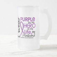 Pancreatic Cancer For My Hero My Husband 2 Coffee Mugs