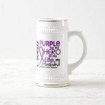 Pancreatic Cancer For My Hero My Husband 2 Coffee Mug