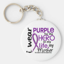 Pancreatic Cancer For My Hero My Mother 2 Keychains