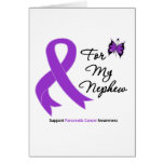 Pancreatic Cancer For My Nephew Greeting Cards