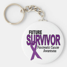 Pancreatic Cancer FUTURE SURVIVOR Key Chain