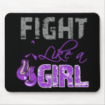 Pancreatic Cancer Gloves Fight Like a Girl mousepads