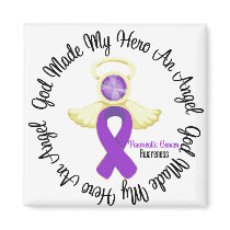 Pancreatic Cancer God Made My Hero An Angel Refrigerator Magnets