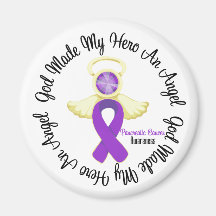 Pancreatic Cancer God Made My Hero An Angel Fridge Magnet