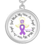 Pancreatic Cancer God Made My Hero An Angel necklaces
