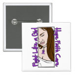 Pancreatic Cancer Hope Fight Like A Girl buttons