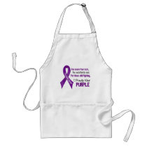 Pancreatic Cancer I Proudly Wear Purple Apron