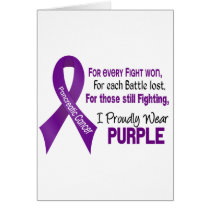 Pancreatic Cancer I Proudly Wear Purple Cards