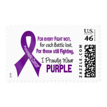 Pancreatic Cancer I Proudly Wear Purple Postage Stamp