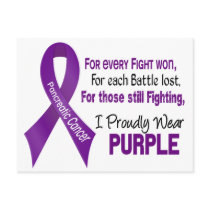 Pancreatic Cancer I Proudly Wear Purple Postcards