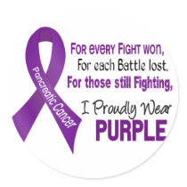 Pancreatic Cancer I Proudly Wear Purple stickers