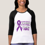Pancreatic Cancer I Proudly Wear Purple T Shirts