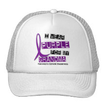 Pancreatic Cancer I WEAR PURPLE 37 Grandma Trucker Hats