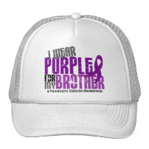 Pancreatic Cancer I Wear Purple For My Brother 6.2 Mesh Hat