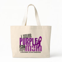 Pancreatic Cancer I Wear Purple For My Mom 6.2 Bag