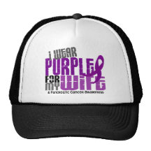 Pancreatic Cancer I Wear Purple For My Wife 6.2 Hats