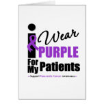 Pancreatic Cancer I Wear Purple Ribbon Patients Cards