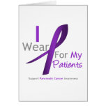 Pancreatic Cancer I Wear Purple Ribbon Patients Cards
