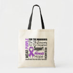 Pancreatic Cancer I Wear Purple Ribbon TRIBUTE bags