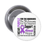 Pancreatic Cancer I Wear Purple Ribbon TRIBUTE buttons