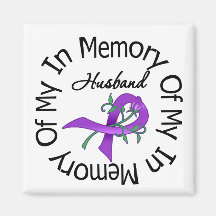 Pancreatic Cancer In Memory of My Husband Magnet