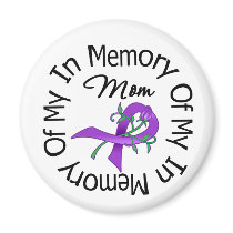 Pancreatic Cancer In Memory of My Mom magnets by giftsforawareness Pancreatic Cancer In Memory of My Mom magnets
