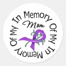Pancreatic Cancer In Memory of My Mom Sticker