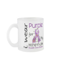Pancreatic Cancer Purple For My Mother-In-Law 43 mugs