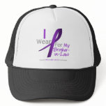 Pancreatic Cancer  Purple Ribbon Brother-in-Law hats