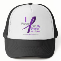 Pancreatic Cancer  Purple Ribbon Brother-in-Law hats