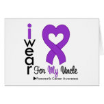 Pancreatic Cancer Purple Ribbon Support Uncle Cards