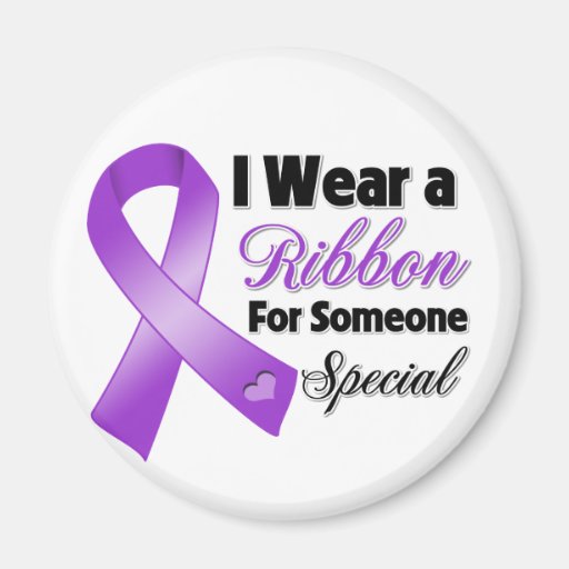 Pancreatic Cancer Ribbon Someone Special Fridge Magnet