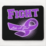 Pancreatic Cancer Sporty Fight Like A Girl mousepads