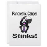 Pancreatic Cancer Stinks Skunk Awareness Design Custom Invite