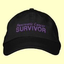 Pancreatic Cancer Survivor embroidered hats