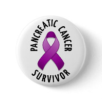 Pancreatic Cancer Survivor Button