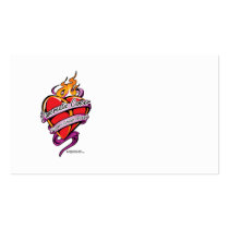 Pancreatic Cancer Tattoo Heart business cards by fightcancertees Pancreatic Cancer Tattoo Heart business cards