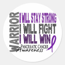 Pancreatic Cancer Warrior Sticker
