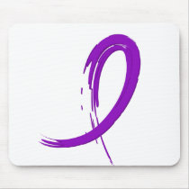 Pancreatic Cancer's Purple Ribbon A4 Mouse Pads