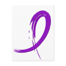 Pancreatic Cancer's Purple Ribbon A4 Postcards