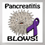 Pancreatitis Blows Awareness Design posters