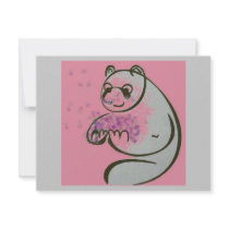 Pand Bear invitations by Incatneato Pand Bear invitations
