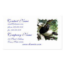 Panda and Bamboo Business Cards