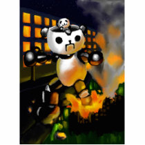 Panda Attack3 photo sculptures