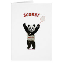 Panda Badminton Score cards by HappyDoggies Panda Badminton Score cards