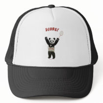 Panda Badminton Score Trucker Hats