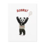 Panda Badminton Score Postcards