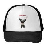 Panda Badminton Score Trucker Hats